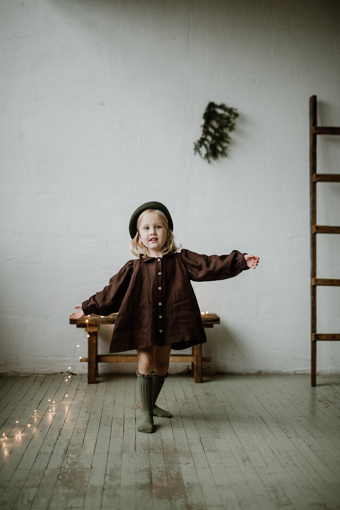 Chocolate Linen Tunic Dress allthebeautifullinen Chocolate Linen Tunic Dress allthebeautifullinen