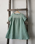 Mint Summer Linen Dress