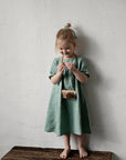 Mint Summer Linen Dress