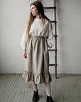 Natural Victorian Linen Skirt