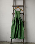 Apple Green Cottage Linen Dress