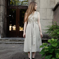 Natural Sleeveless Dress