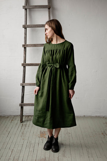 Forest Green Victorian Dress