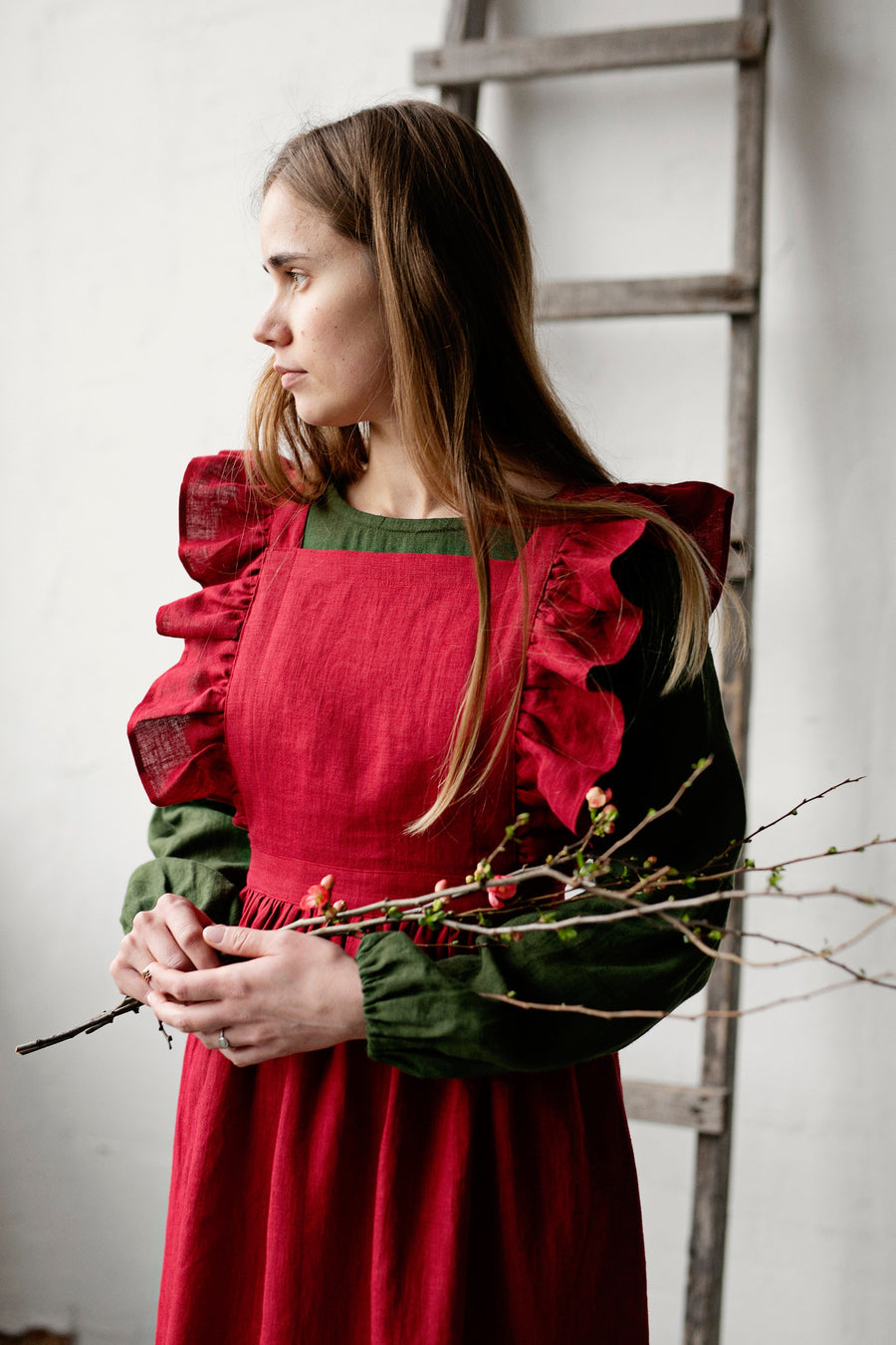 Cherry Midi Vintage Apron