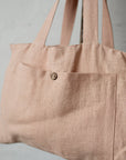 Peach Classic Linen Bag