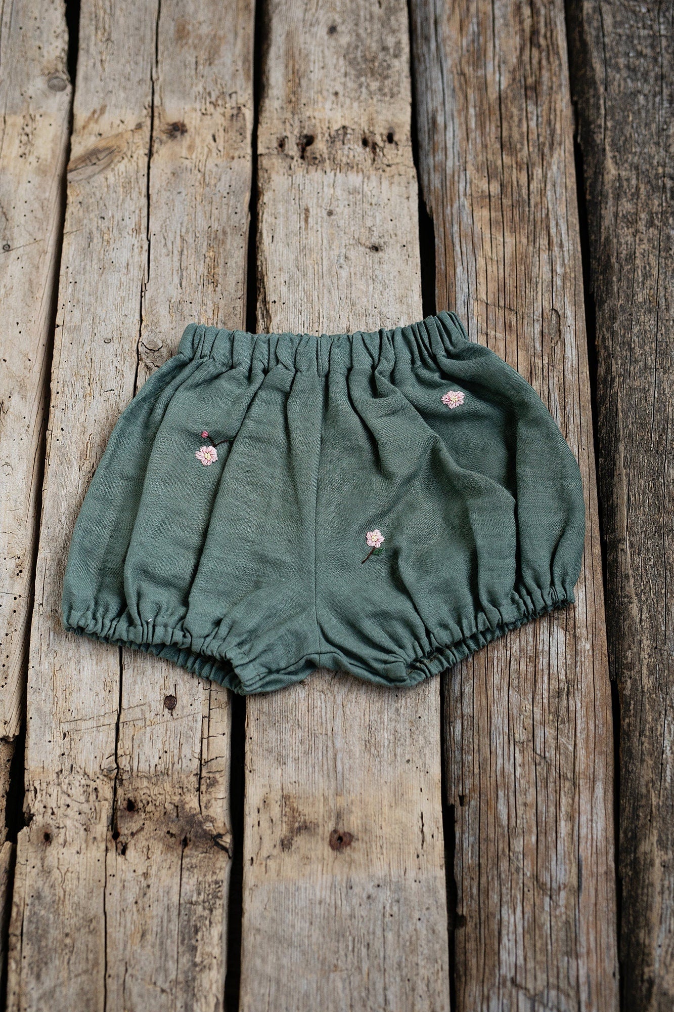 Sage Exclusive Blossom Linen Bloomers