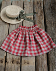 Garden Festive Midi  Linen Skirt
