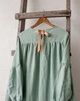 Mint Victorian Linen Dress