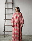 Garden Festive Kimono Linen Tunic