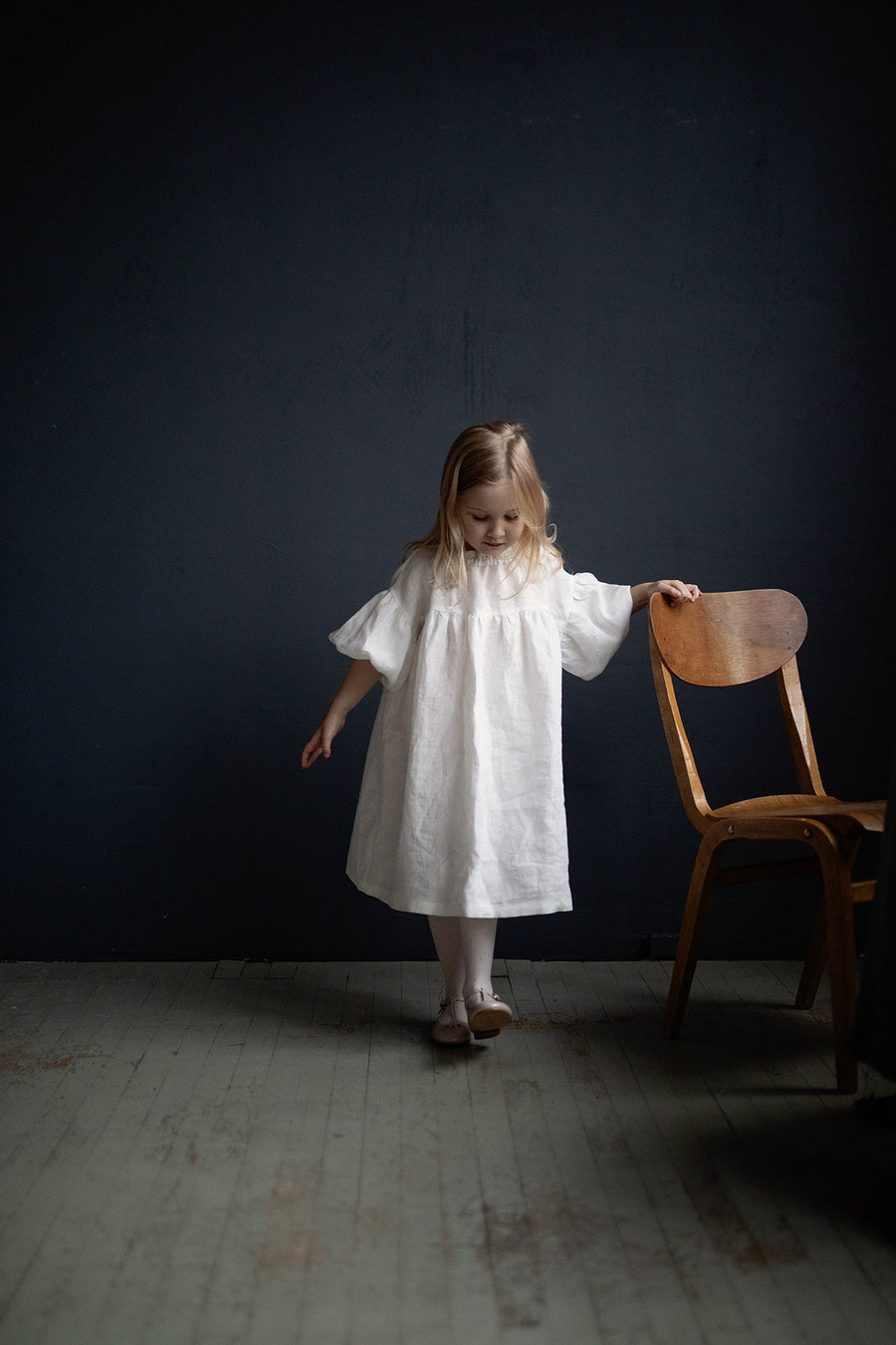 White Parachute Dress