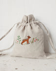 Fawn in the Forest Linen Backpack