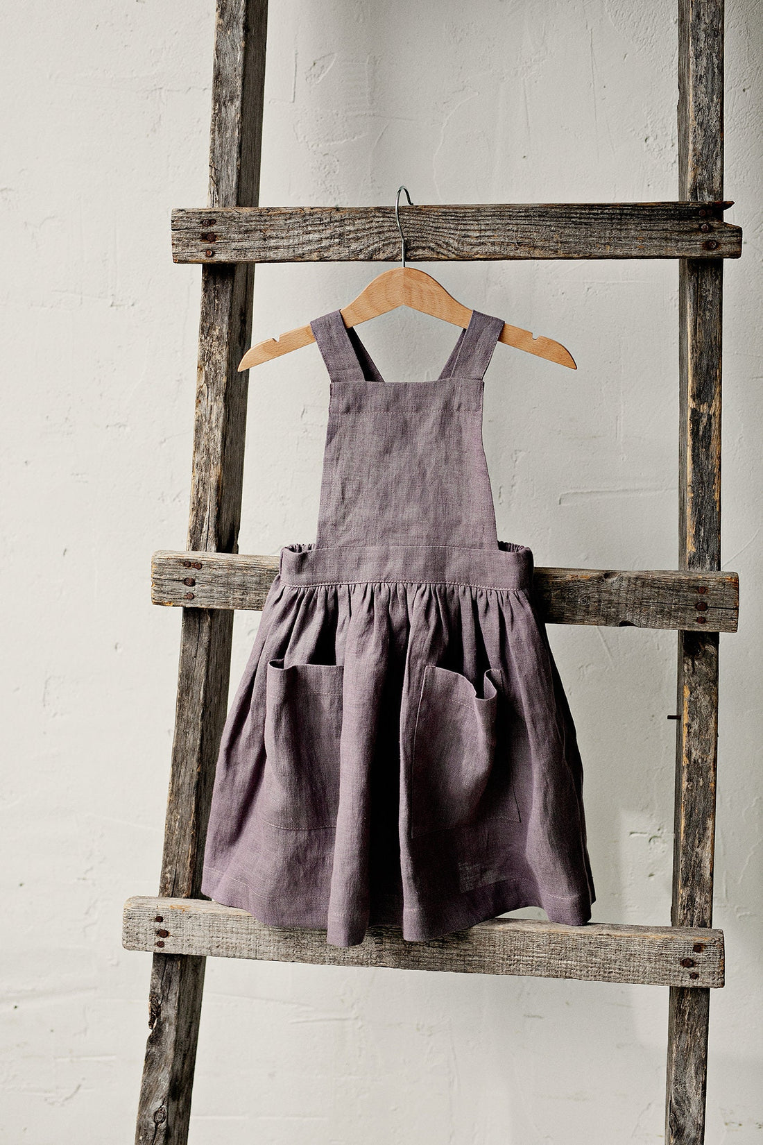 Mauve Cross Back Pinafore