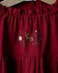 Cherry Parachute Linen Dress