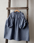 Dusty Blue Parachute Linen Dress