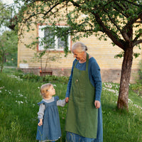 Apple Green Traditional Apron