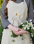 Natural Traditional Linen Apron