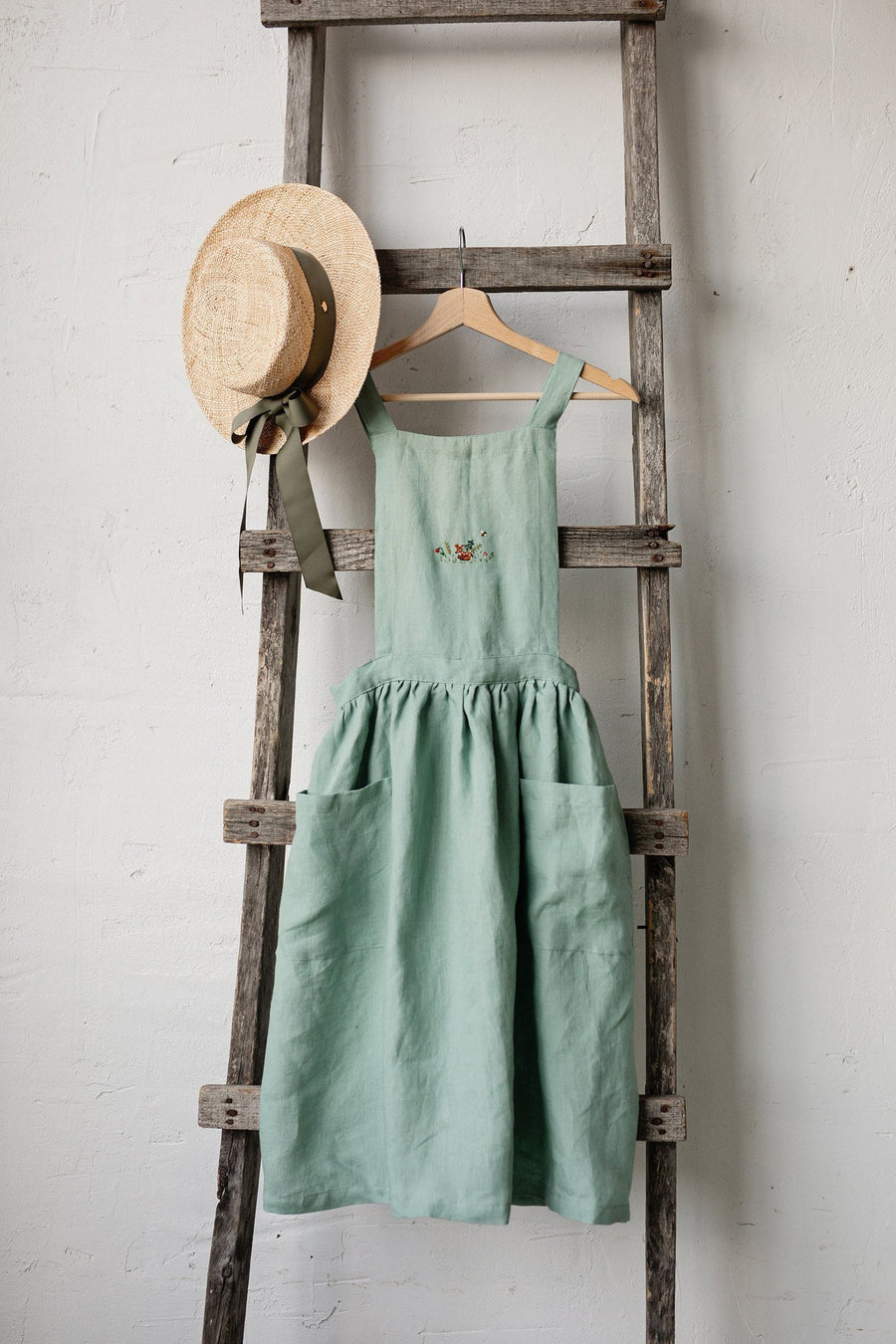 Mint Midi Cross Back Pinafore