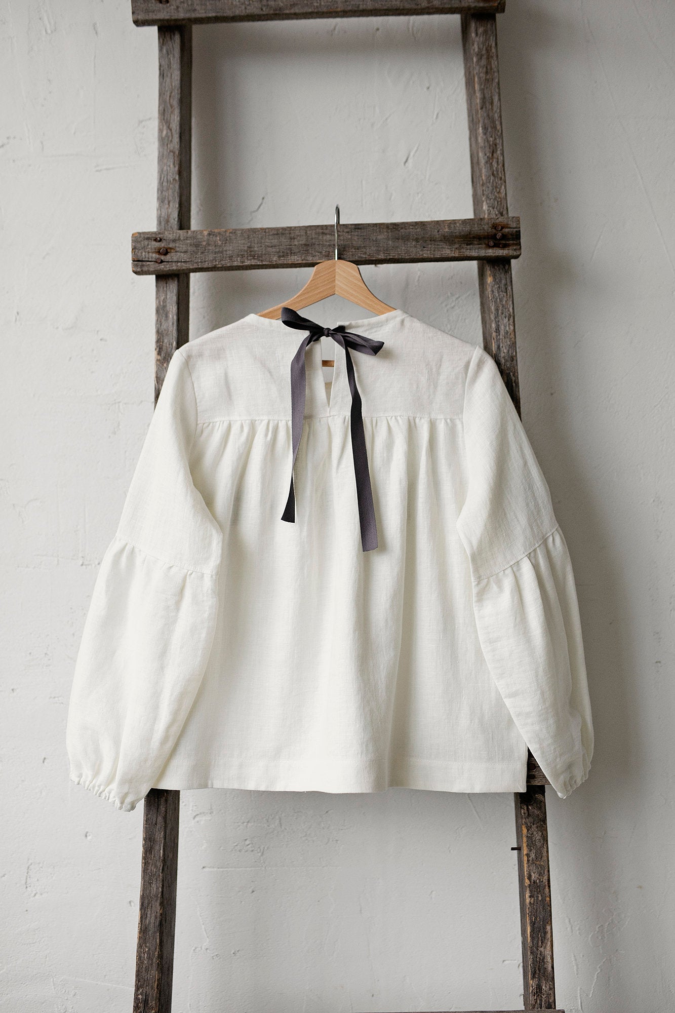 White Victorian Linen Tunic