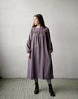 Mauve Victorian Linen Dress