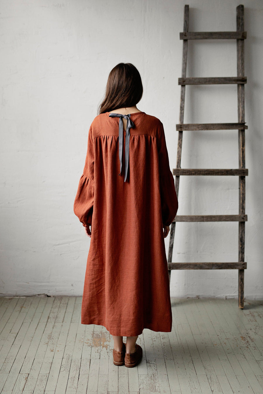 Rust Victorian Dress