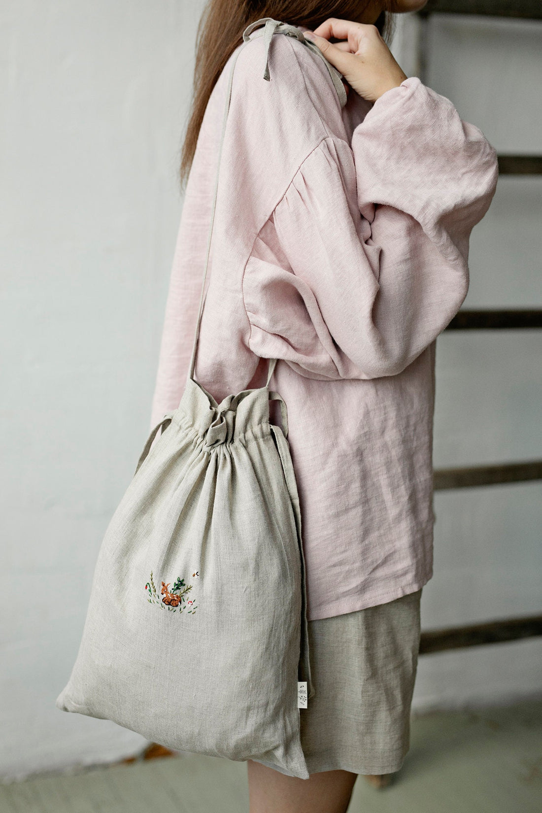 Fawn in the Meadow Crossbody Bag with Handles