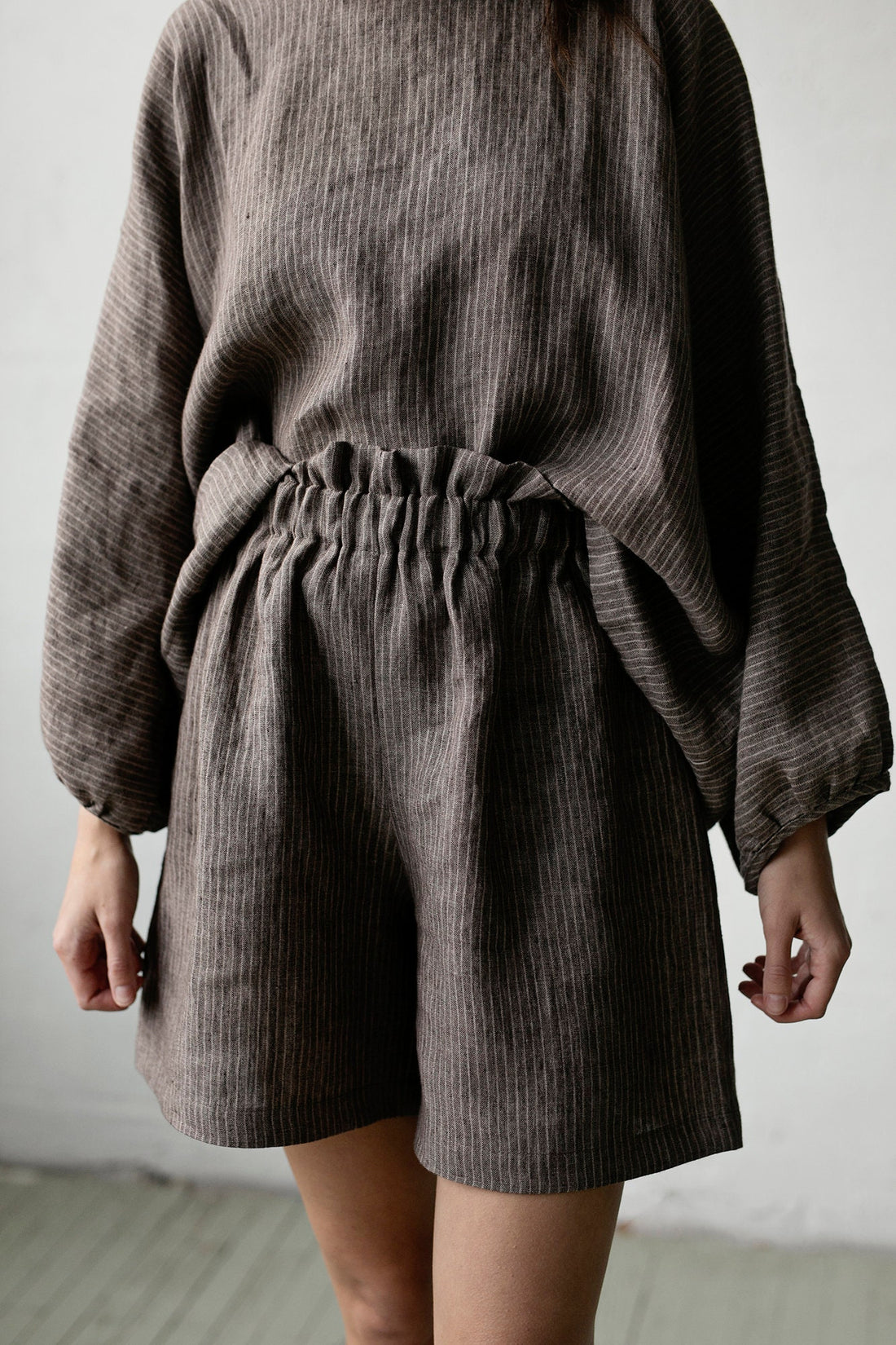 Brown Stripe Fall Tunic