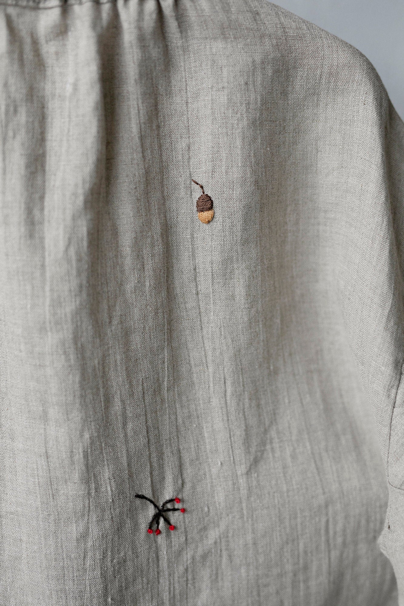 Natural Forest Parachute Linen Tunic