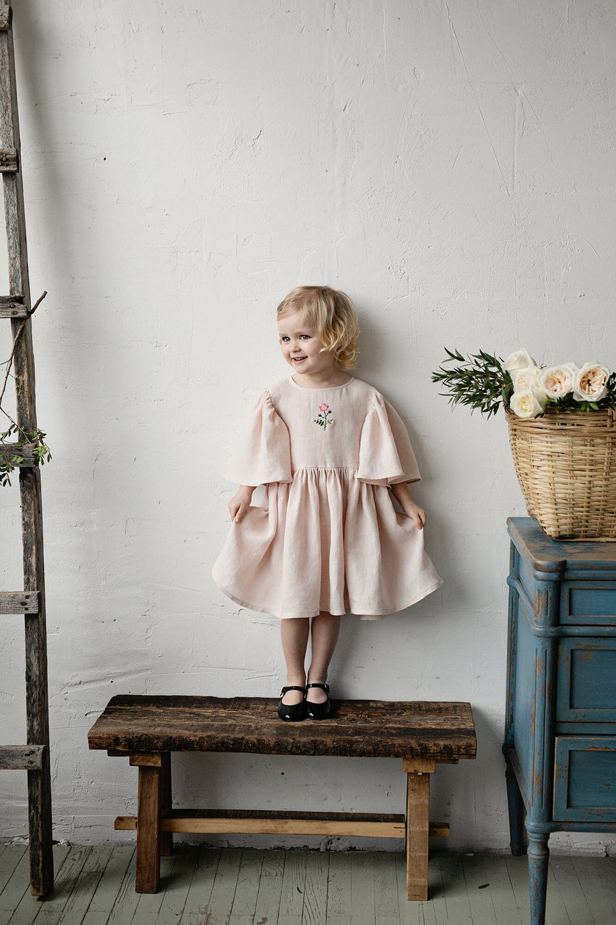 Pale Pink Flower Dress
