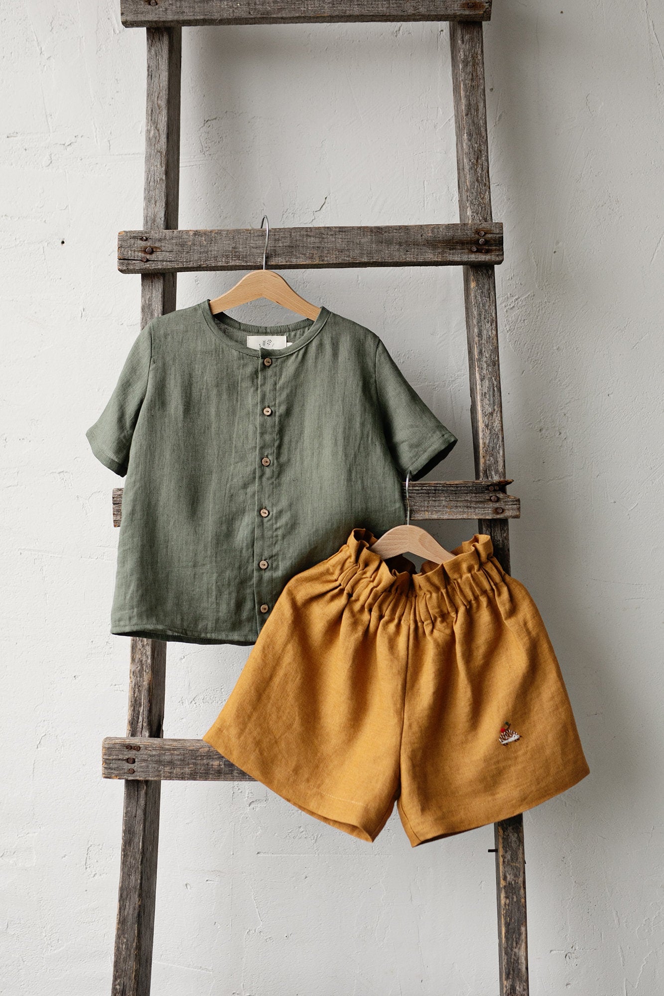 Sage Short Sleeve Classic Linen Shirt