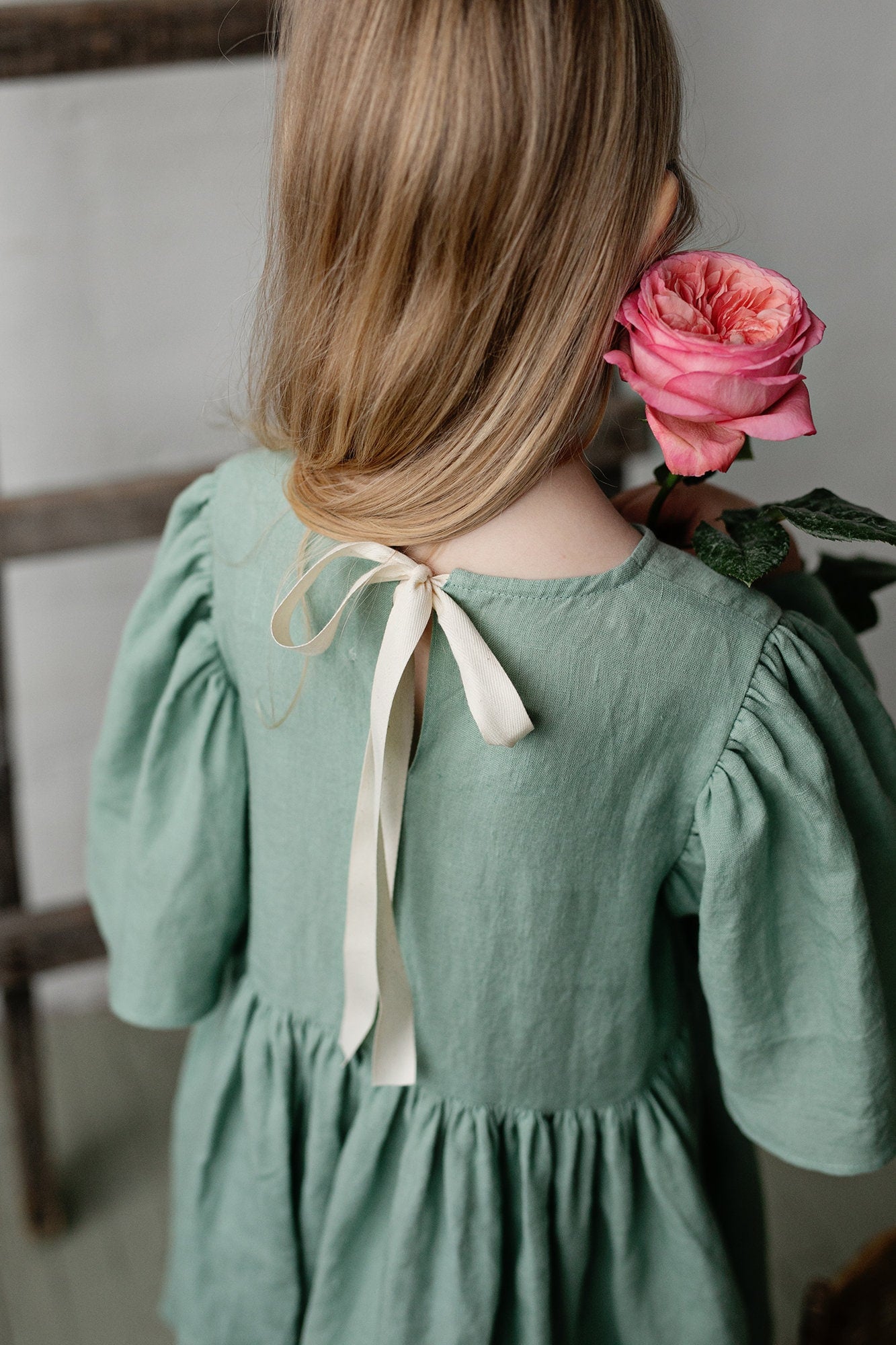 Mint Flower Linen Dress allthebeautifullinen Mint Flower Linen Dress allthebeautifullinen