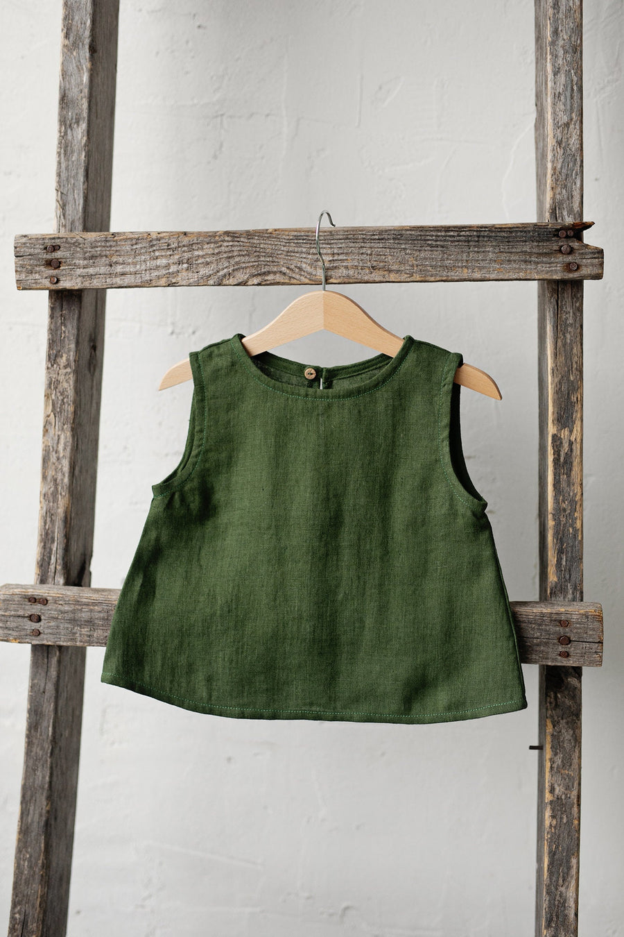 Forest Green Sleeveless Shirt