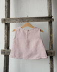 Baby Pink Sleeveless Linen Shirt