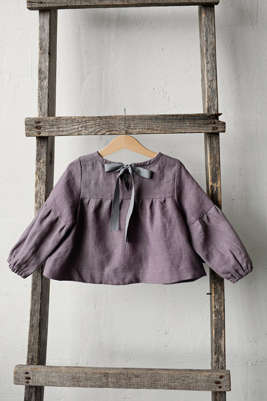 Mauve Short Linen Tunic