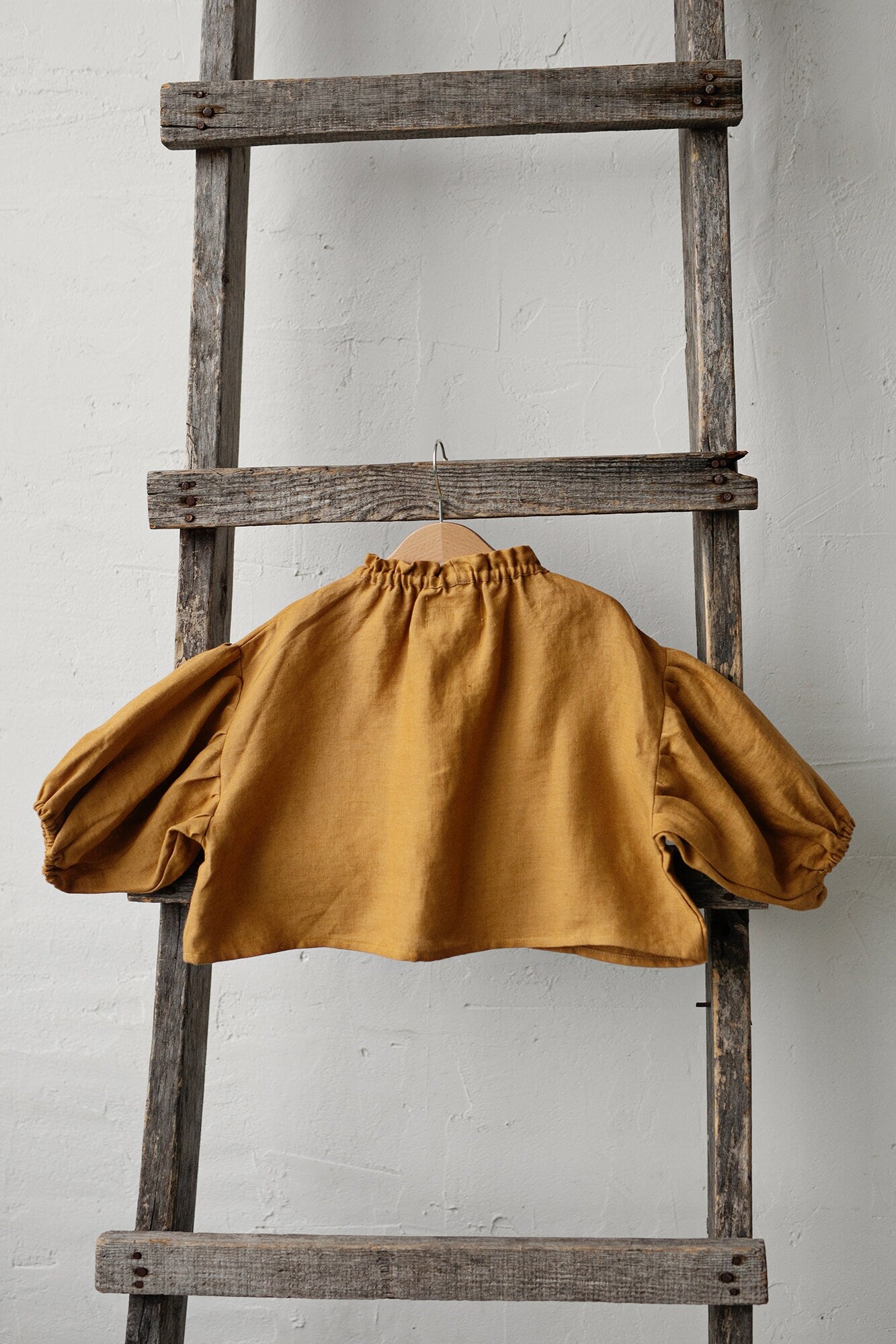 Mustard Parachute Linen Tunic
