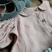 Baby Pink Short Sleeve Tunic Dress