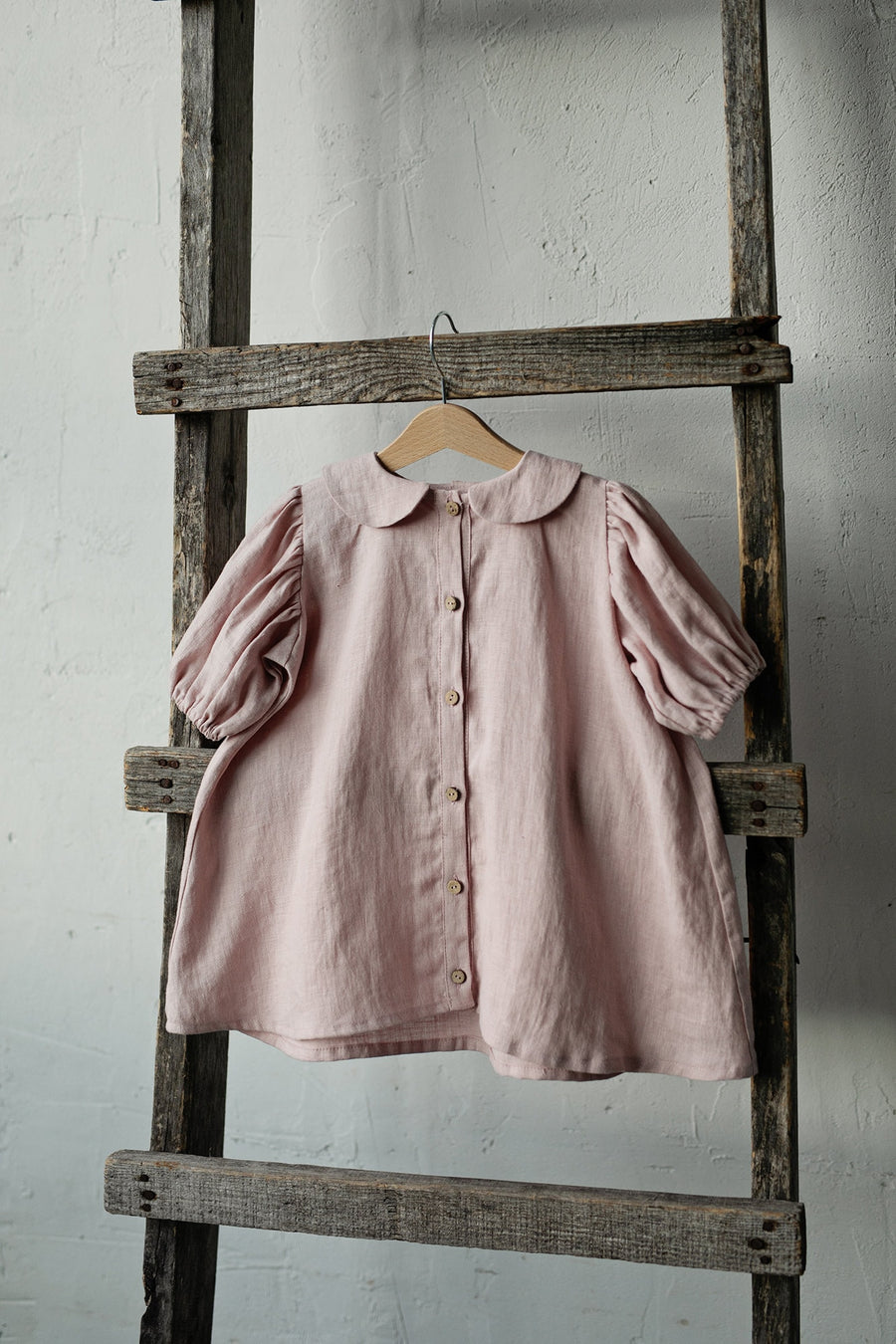 Baby Pink Short Sleeve Tunic Dress