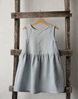 Sky Blue Smock Linen Dress