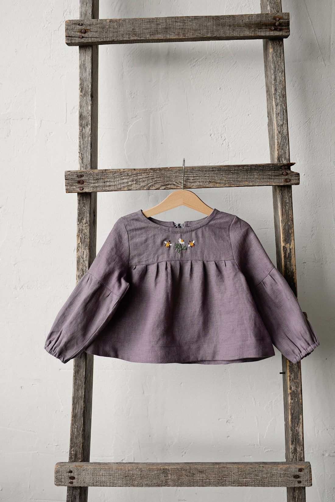 Mauve Short Linen Tunic
