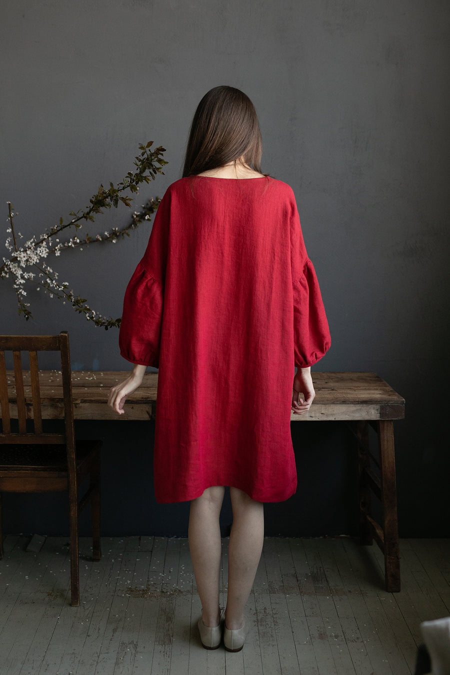 Cherry Short Kimono Dress