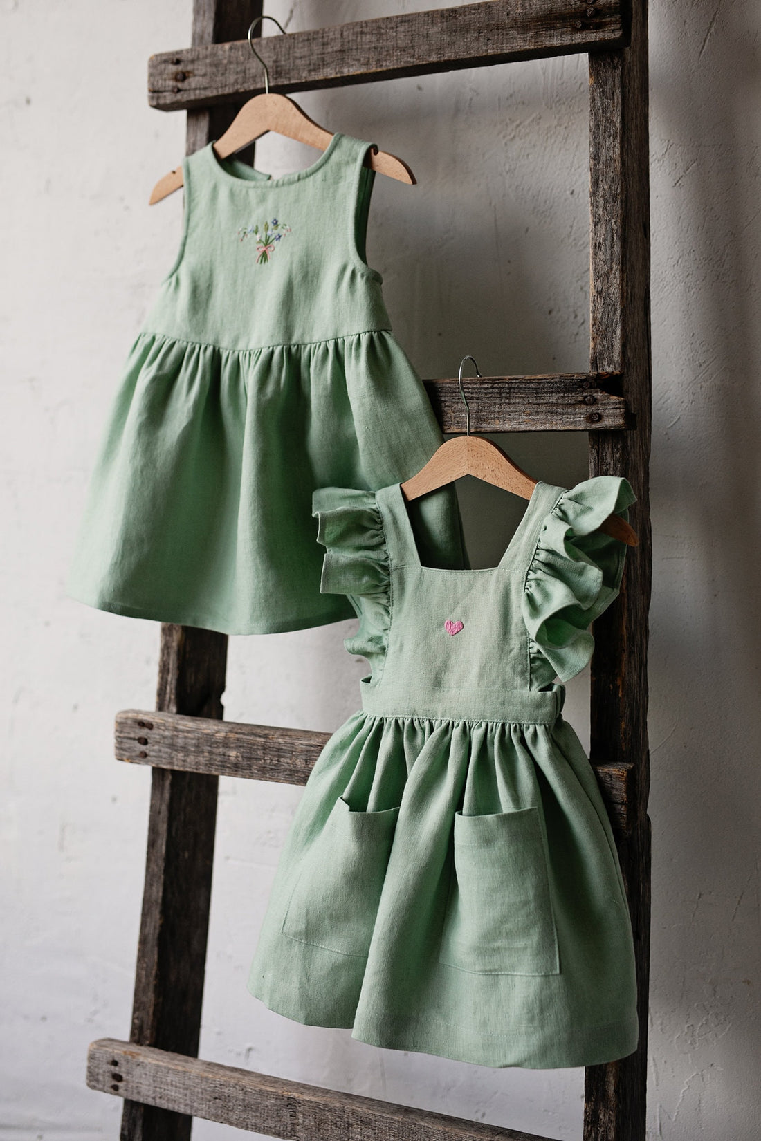 Green Tea Smock Dress