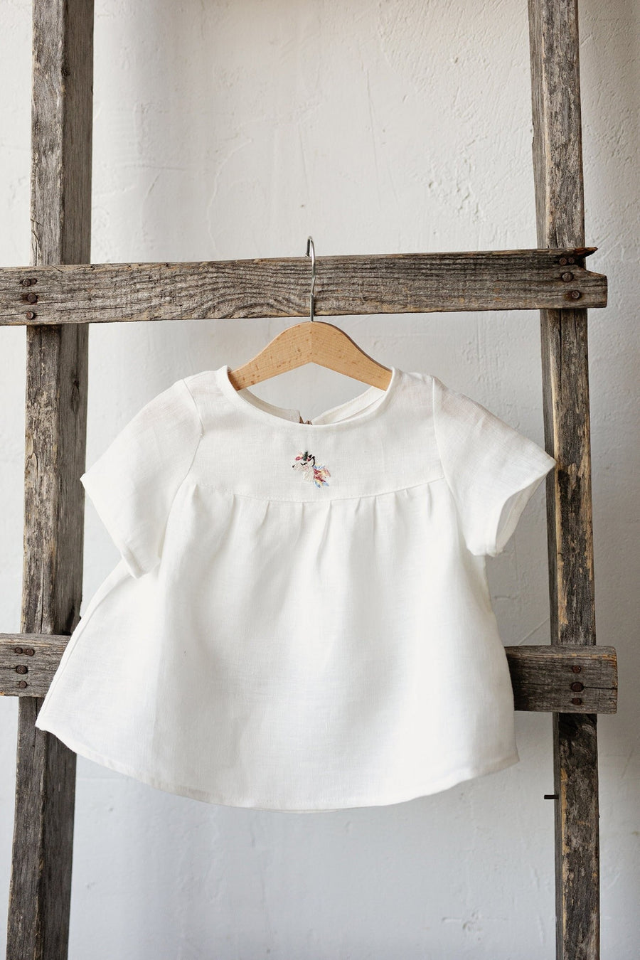 White Short Sleeve Tunic