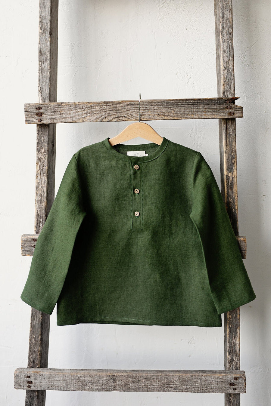 Forest Green Long Sleeve Button Shirt