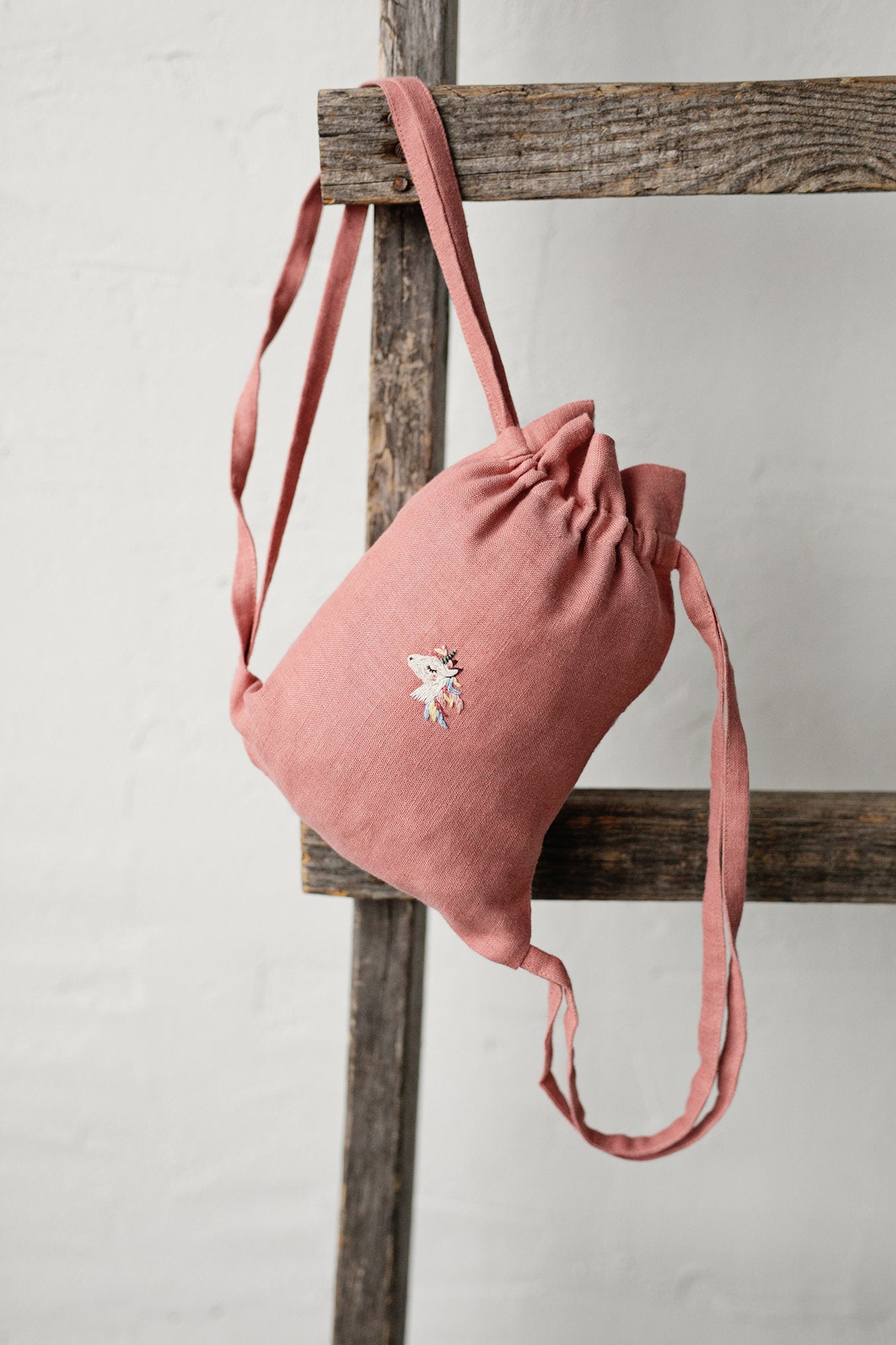 Unicorn Linen Backpack