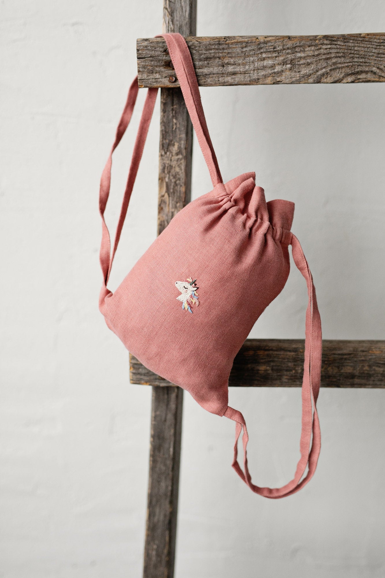 Unicorn Linen Backpack – allthebeautifullinen