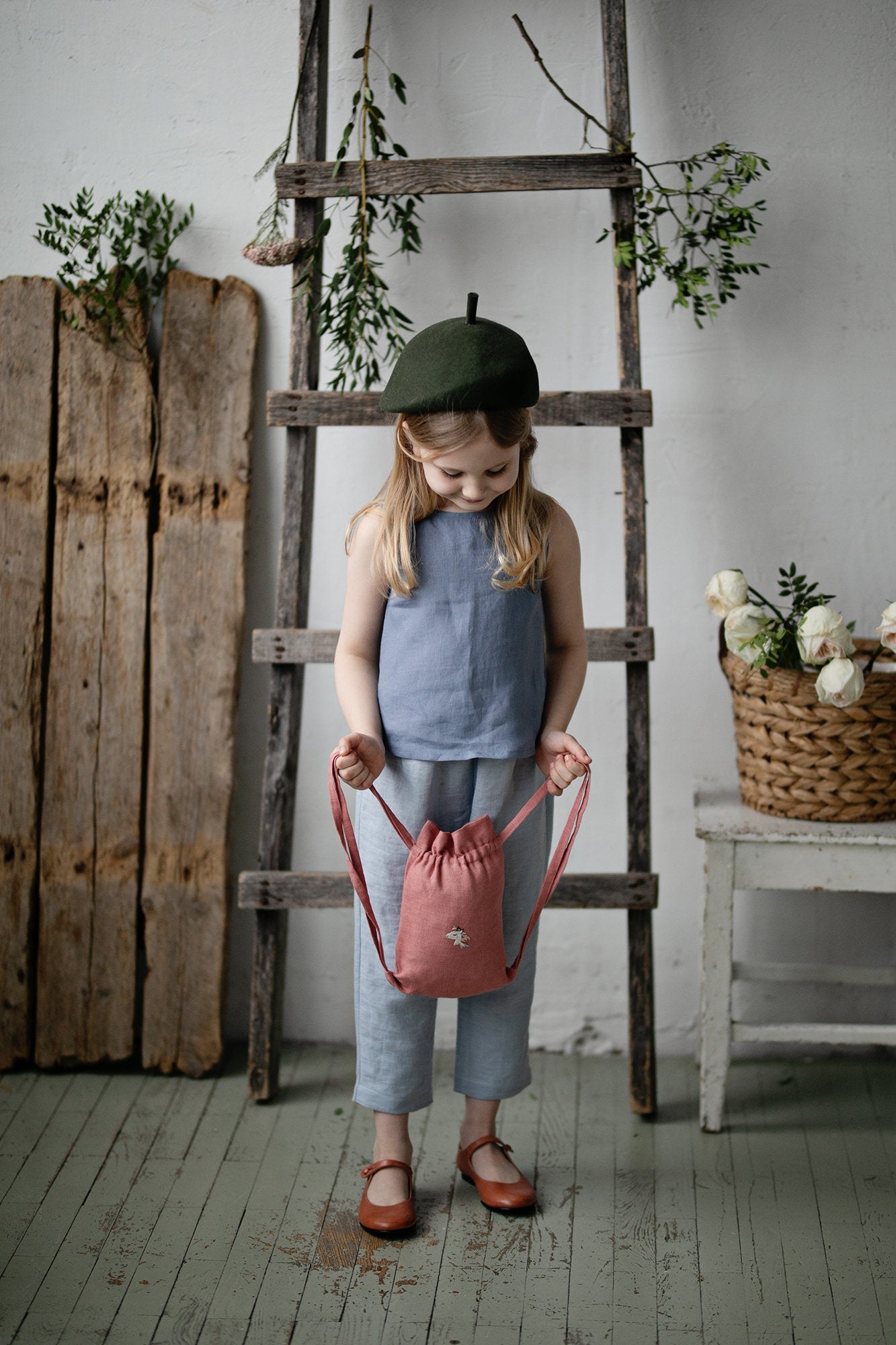 Unicorn Linen Backpack – allthebeautifullinen