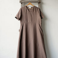 Cacao Short Sleeve Daiva Dress