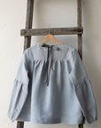 Sky Blue Victorian Linen Tunic