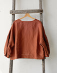 Rust Kimono Linen Tunic