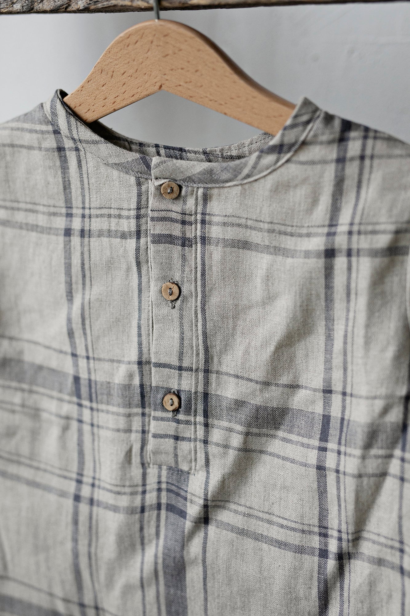 Cottage Festive Long Sleeve Button Linen Shirt