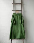 Apple Green Kimono Linen Dress